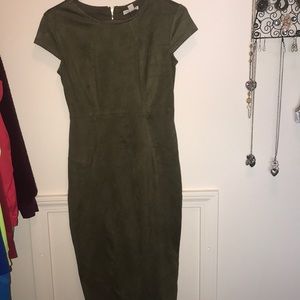 Velvet green dress